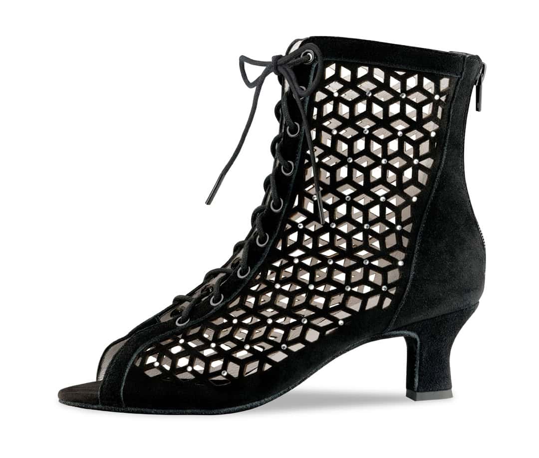 Bottines ELAINE-50 daim noir Anna Kern - Image 2