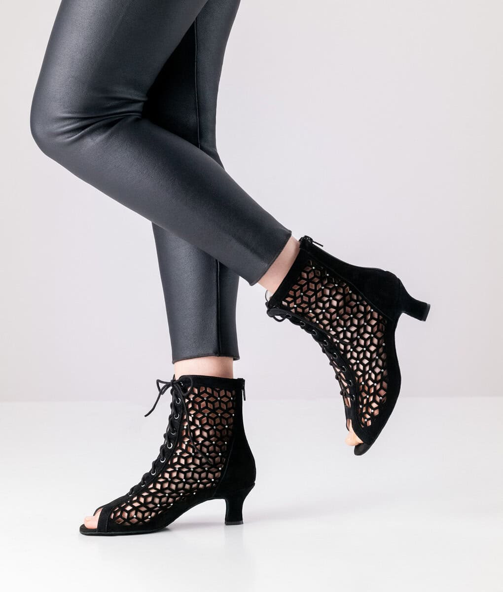 Bottines ELAINE-50 daim noir Anna Kern - Image 3