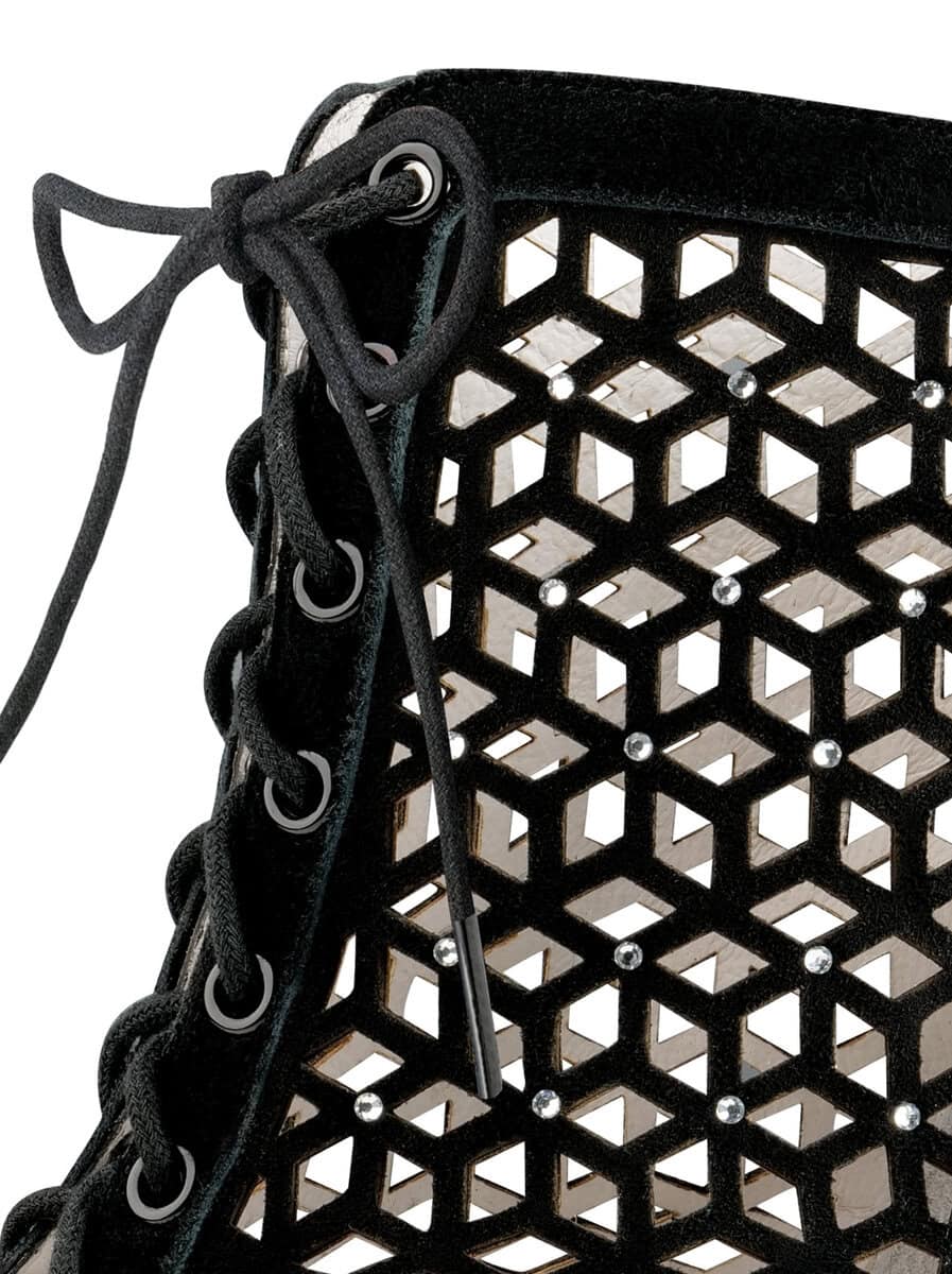 Bottines ELAINE-50 daim noir Anna Kern - Image 4