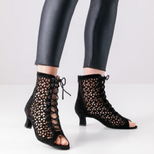 Bottines ELAINE-50 daim noir Anna Kern