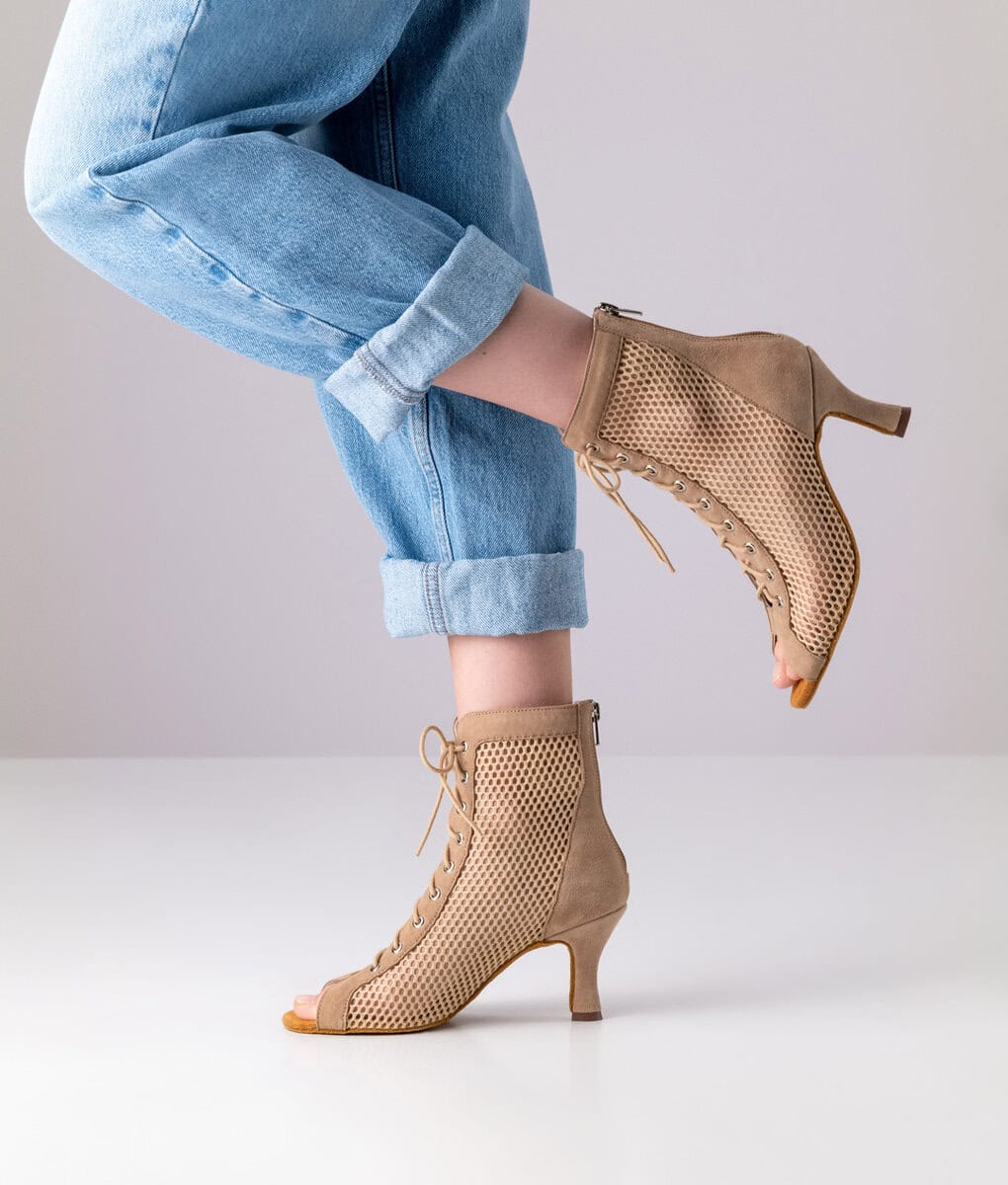 Bottines MELISANDE-60 daim beige Anna Kern - Image 4